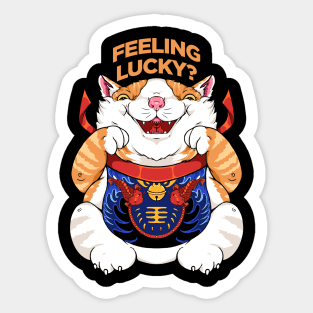 Feeling Lucky Cat Sticker